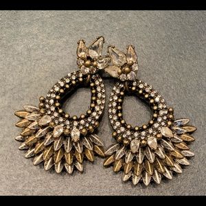 Lucky Brand holiday mixed metal earrings